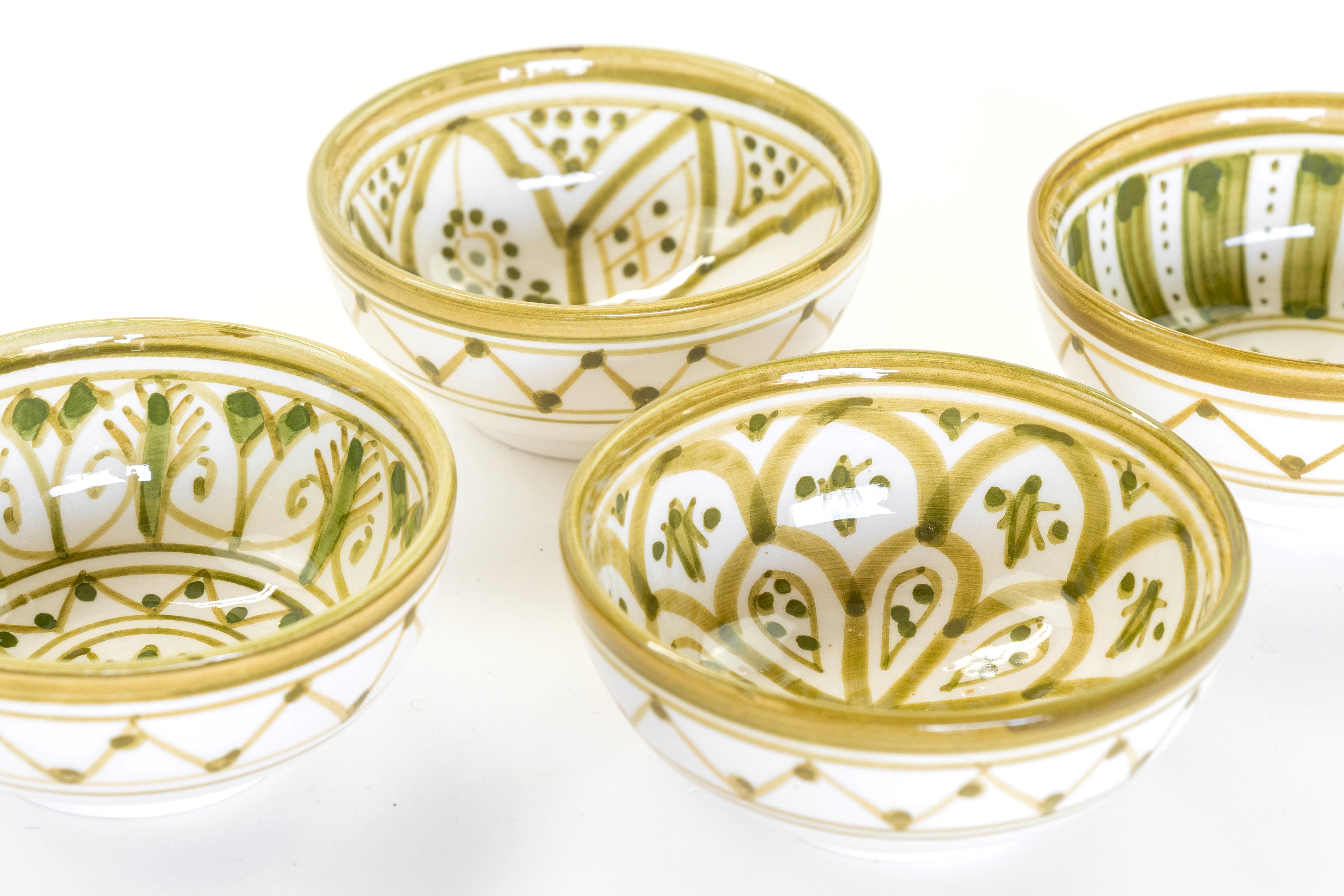 Safi Tapas Bowl Set Of 4 Olive - atelierBoemia - atelierboemia.com