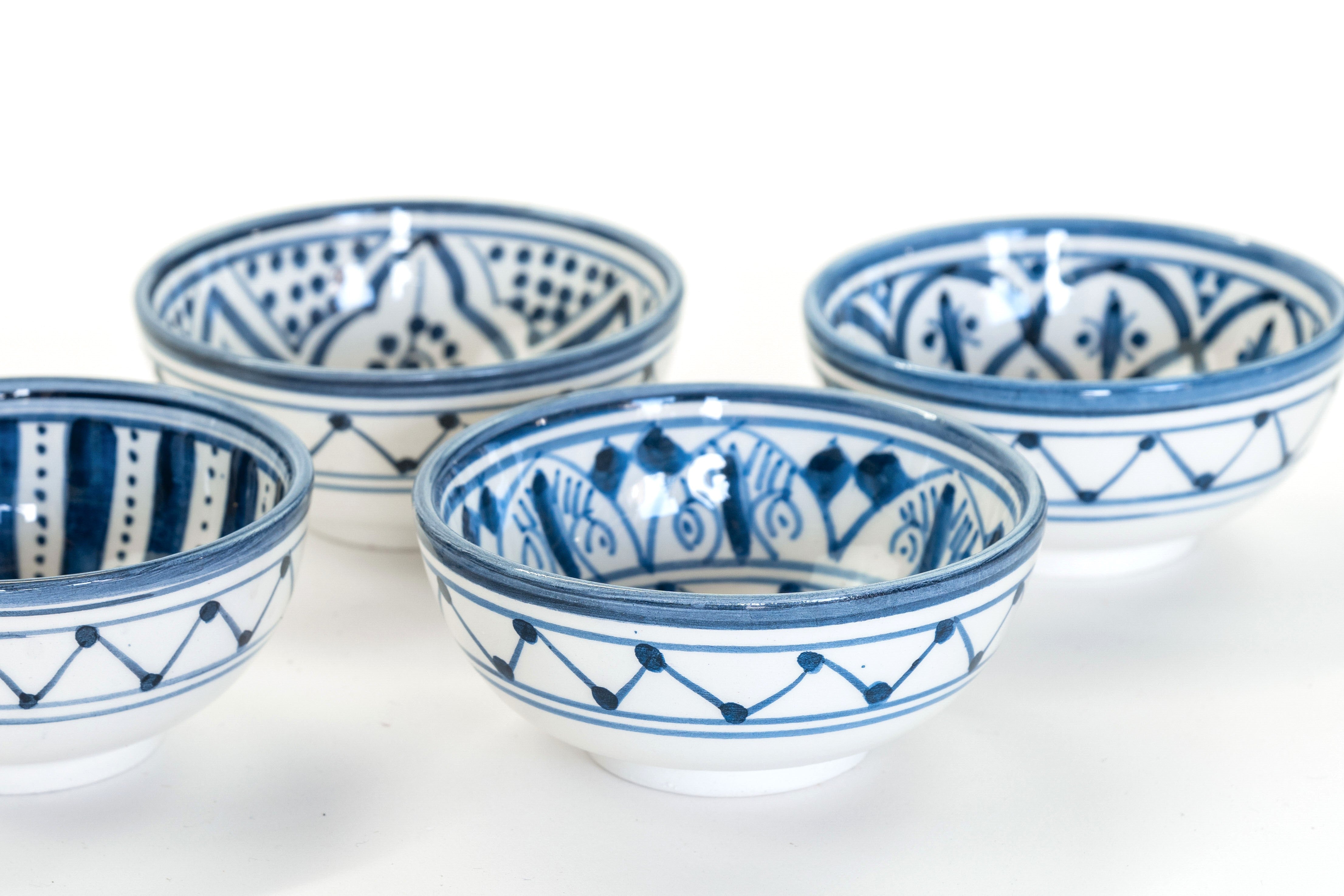 SAFI TAPAS bowl set of 4-NAVY