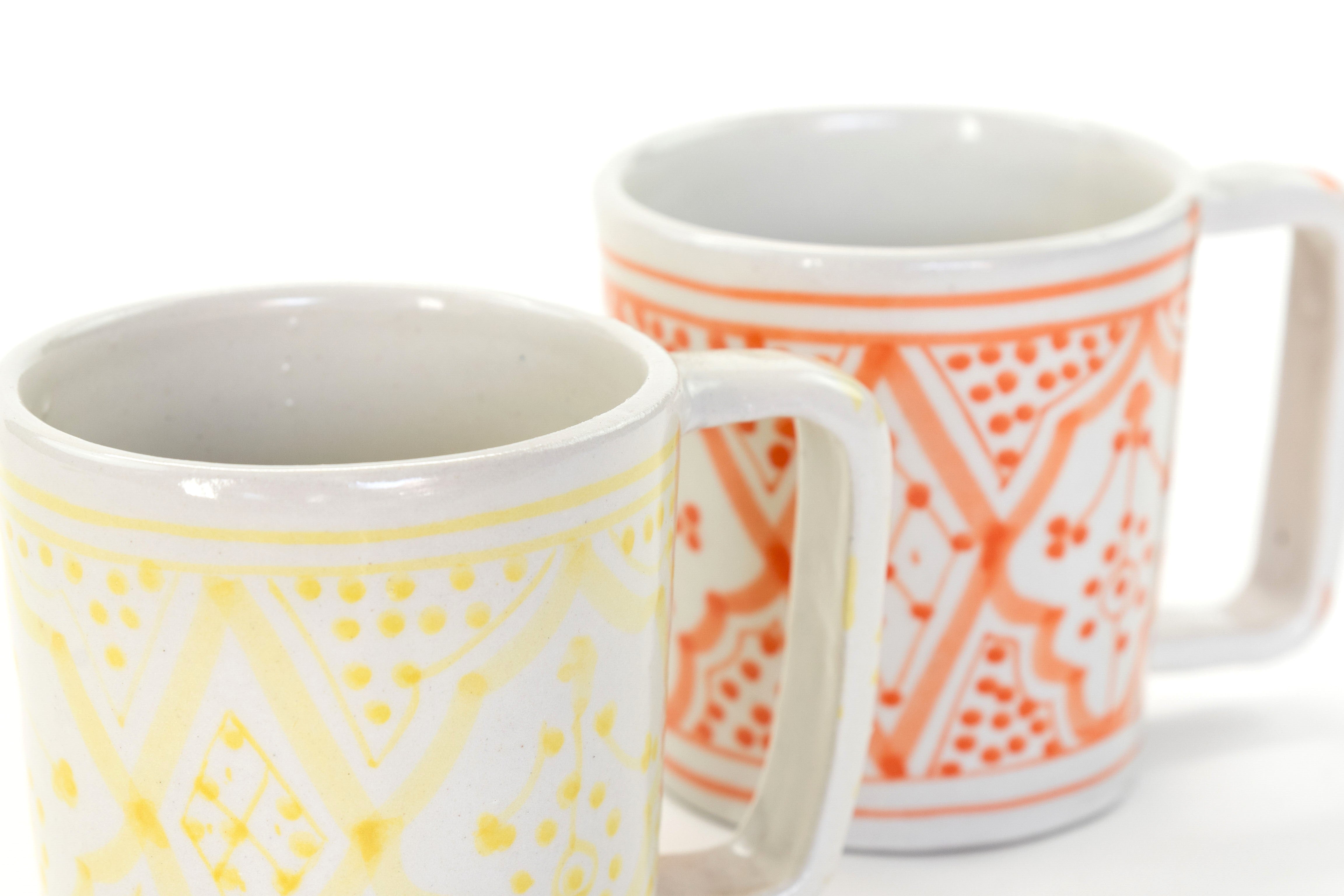 MUG set of 2 ORANGE/YELLOW