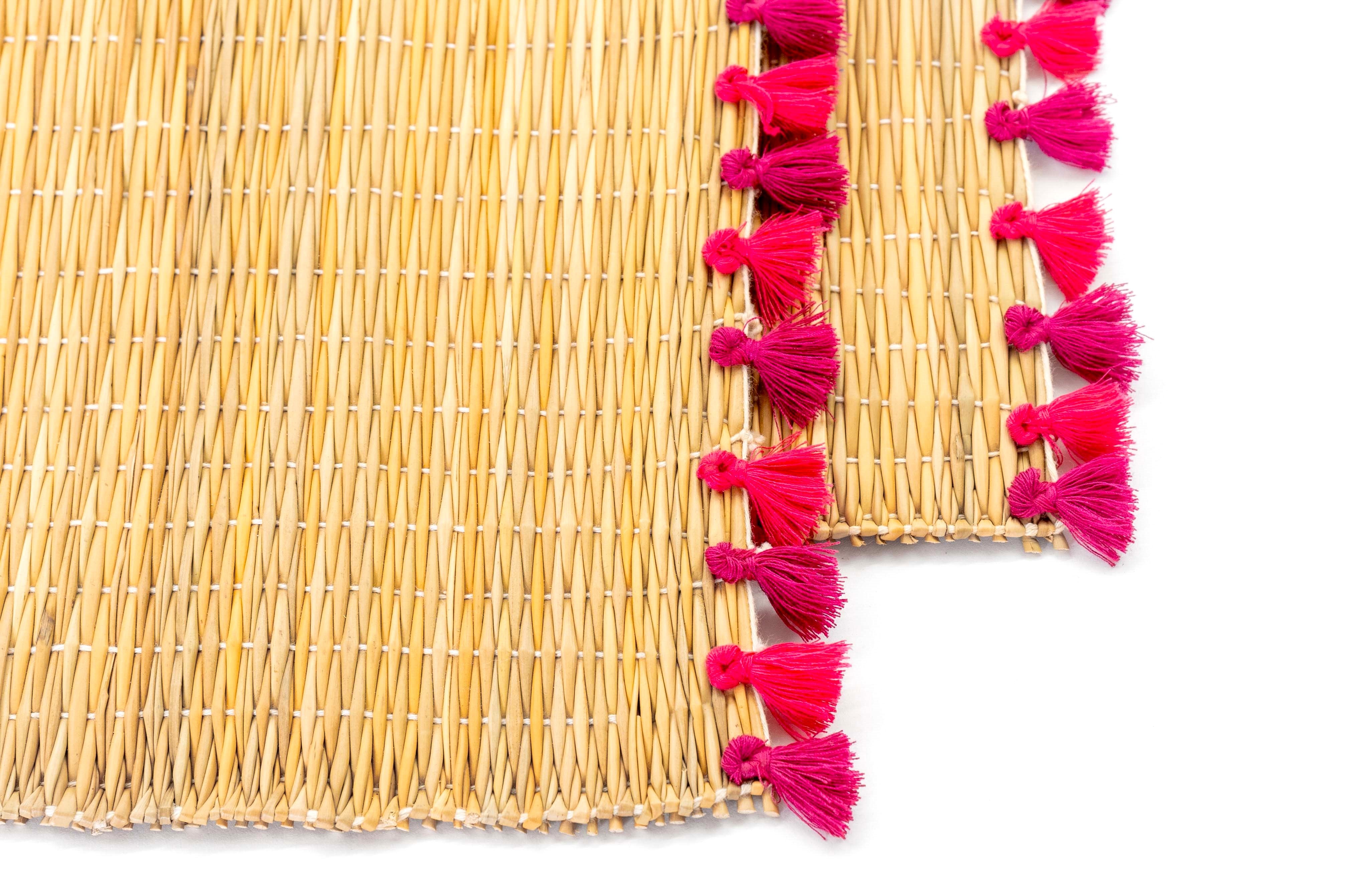 LOLA placemat with tassels BAYA-SET OF 2