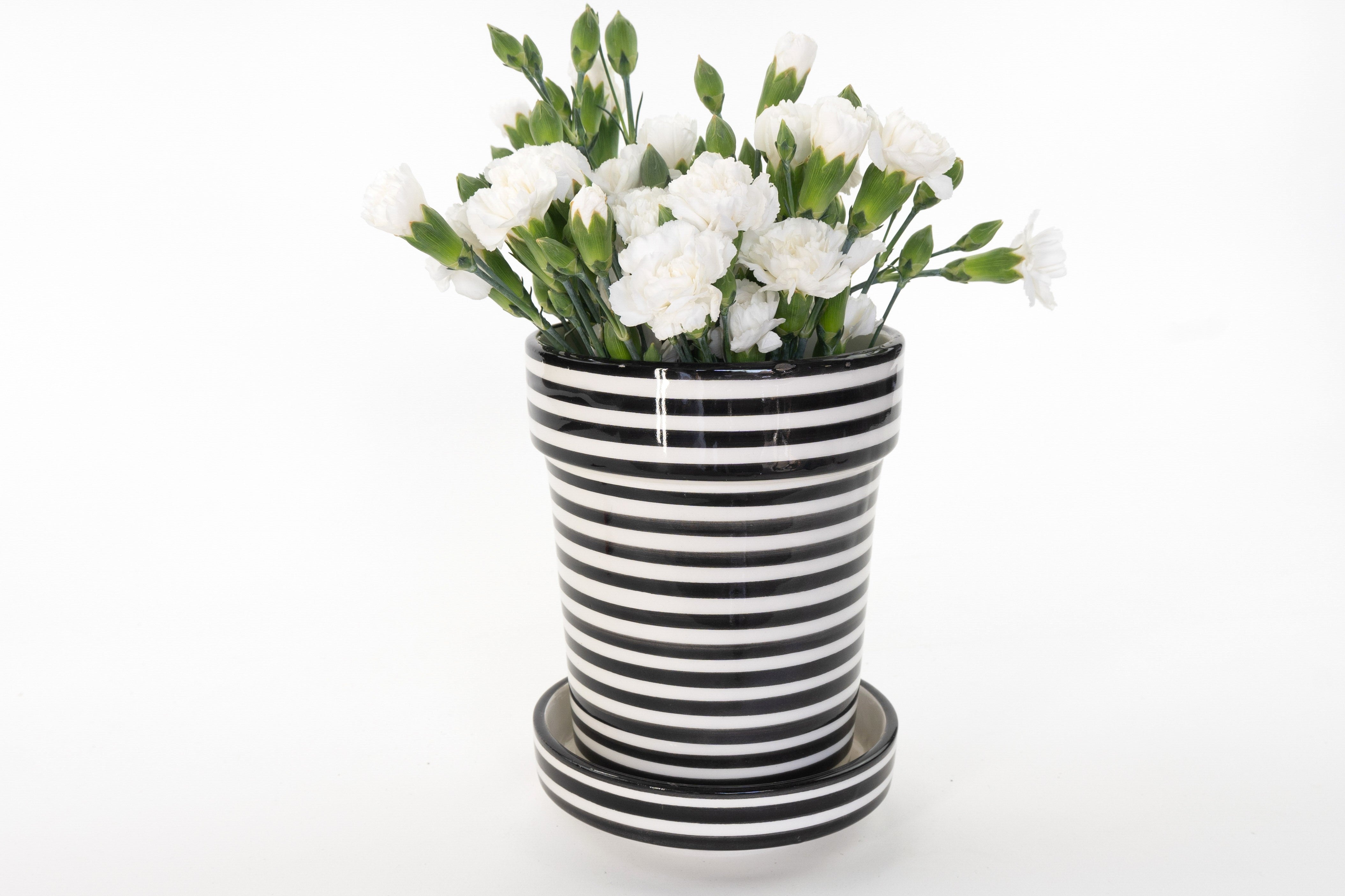 BULLSEYE planter medium BLACK