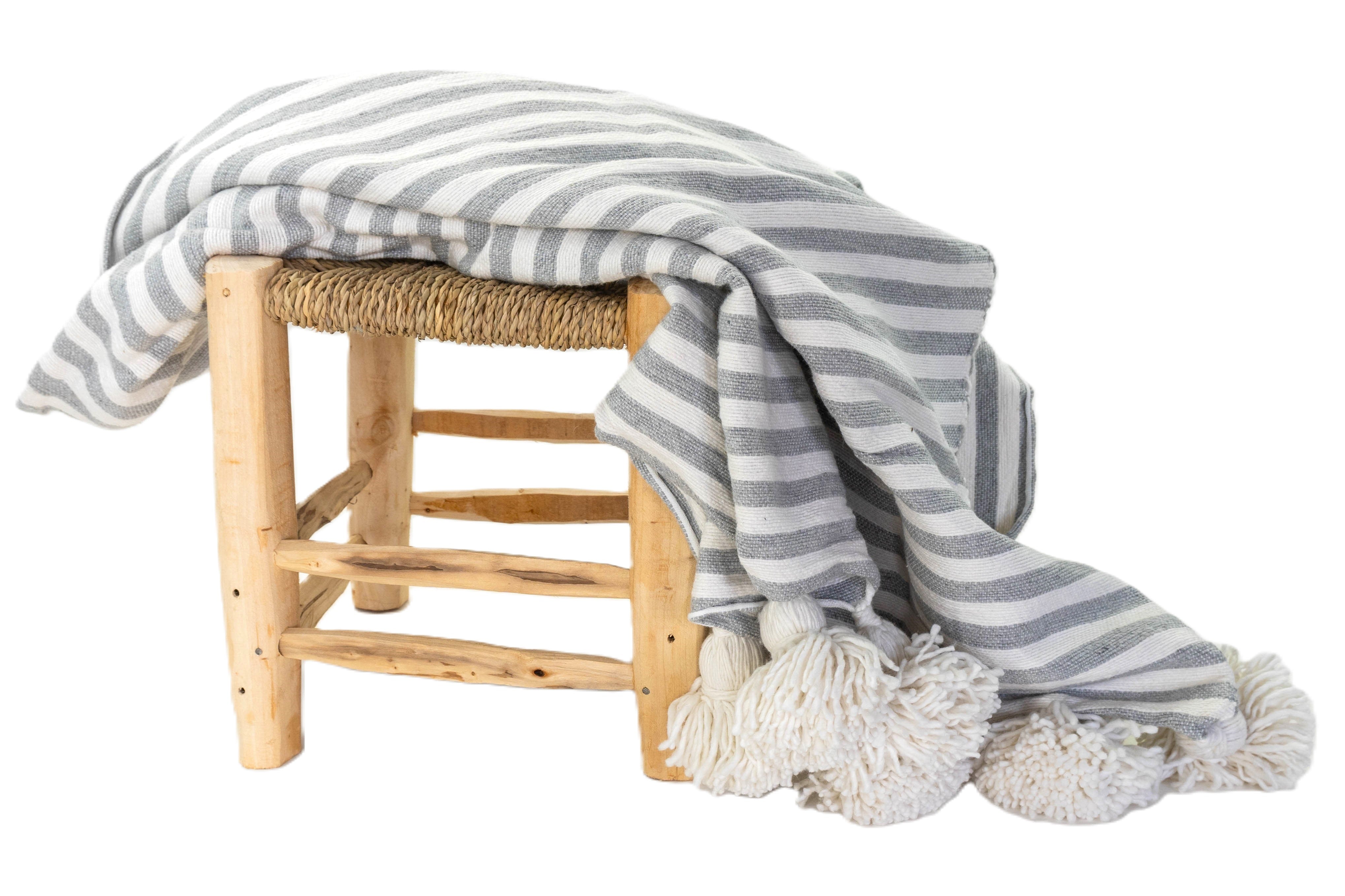 LINA pillow cover GRAY/WHITE/GRAY