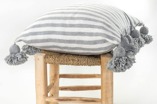 LINA pillow cover GRAY/WHITE/GRAY