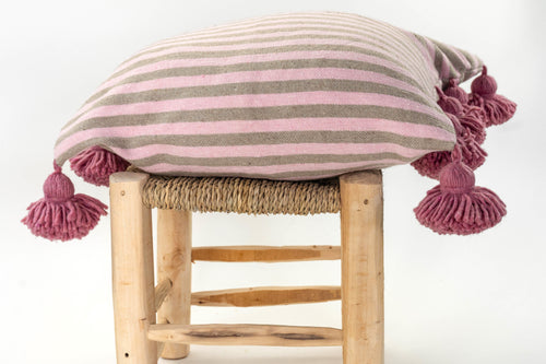 LINA pillow cover BLUSH/TAUPE/BERRY