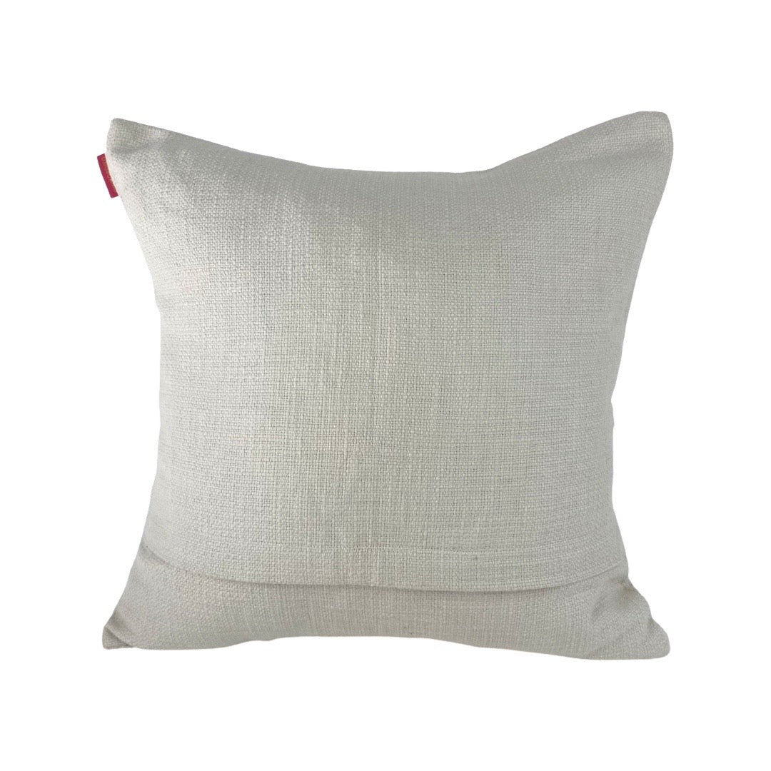 LINEN THROW PILLOW California Palms Square