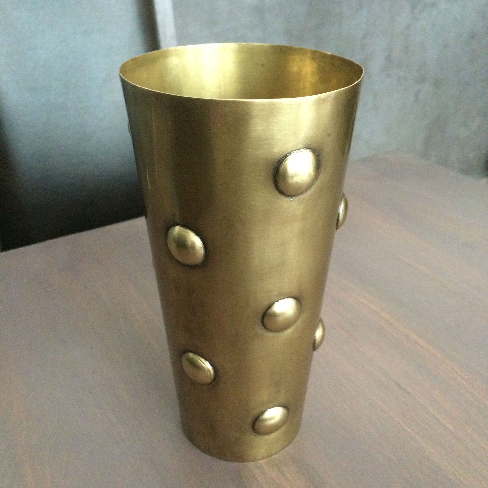 DOTS vase BRASS