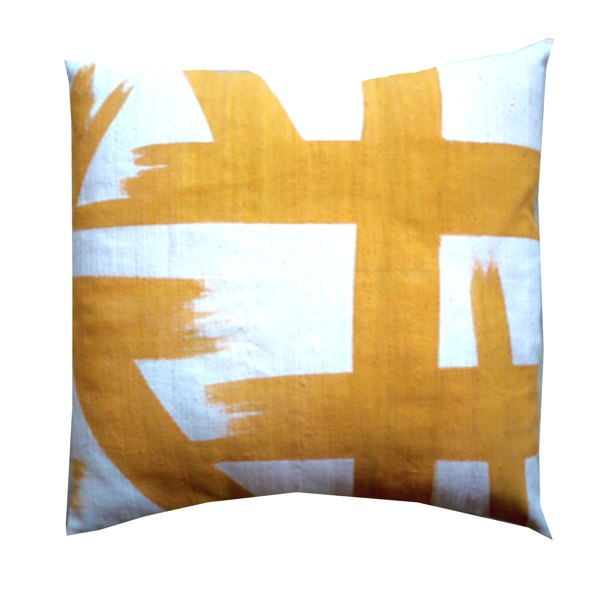 KELLY MUDCLOTH pillow cover SAFFRON 18