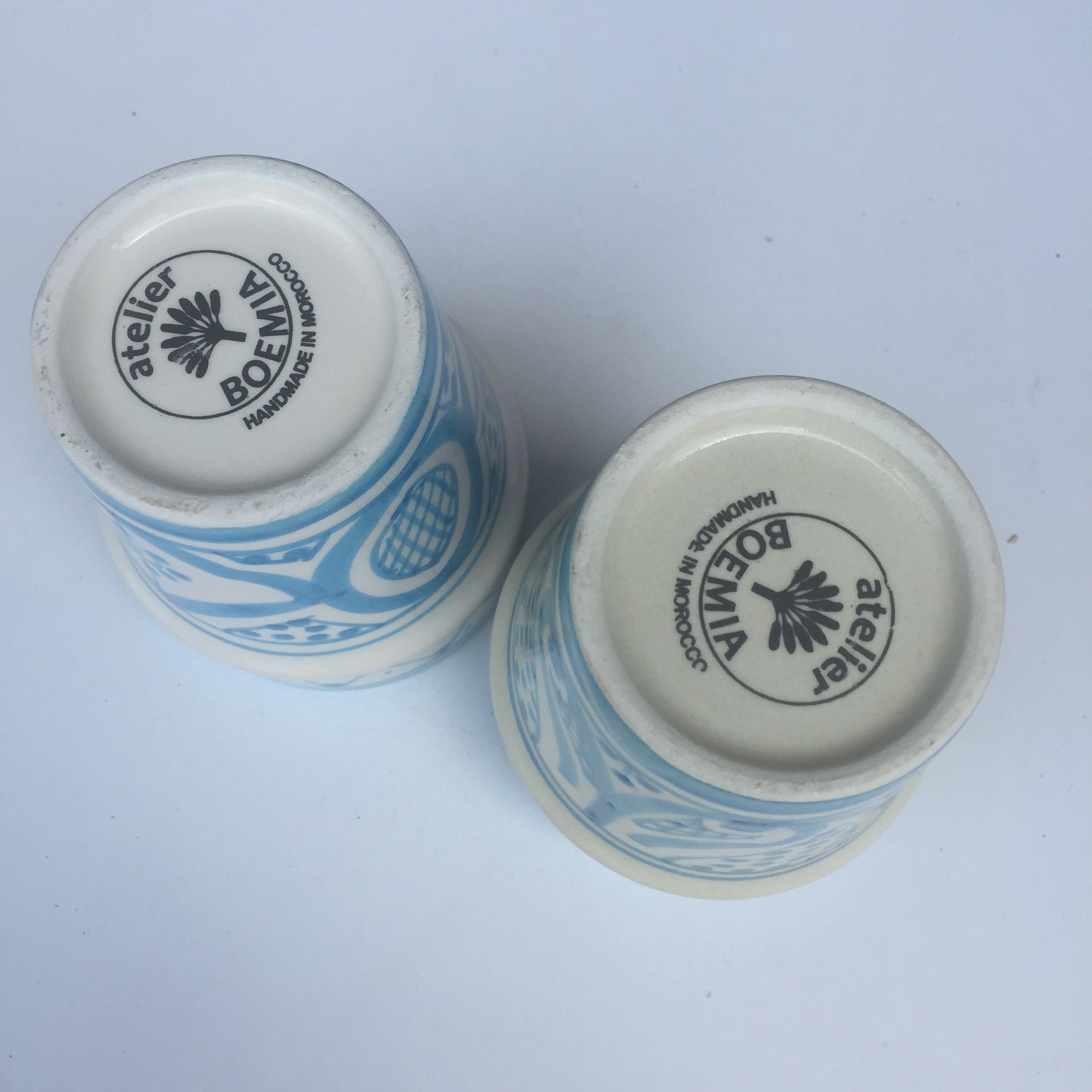 SAFI BELL & DEE cups set of 2 TURQUOISE