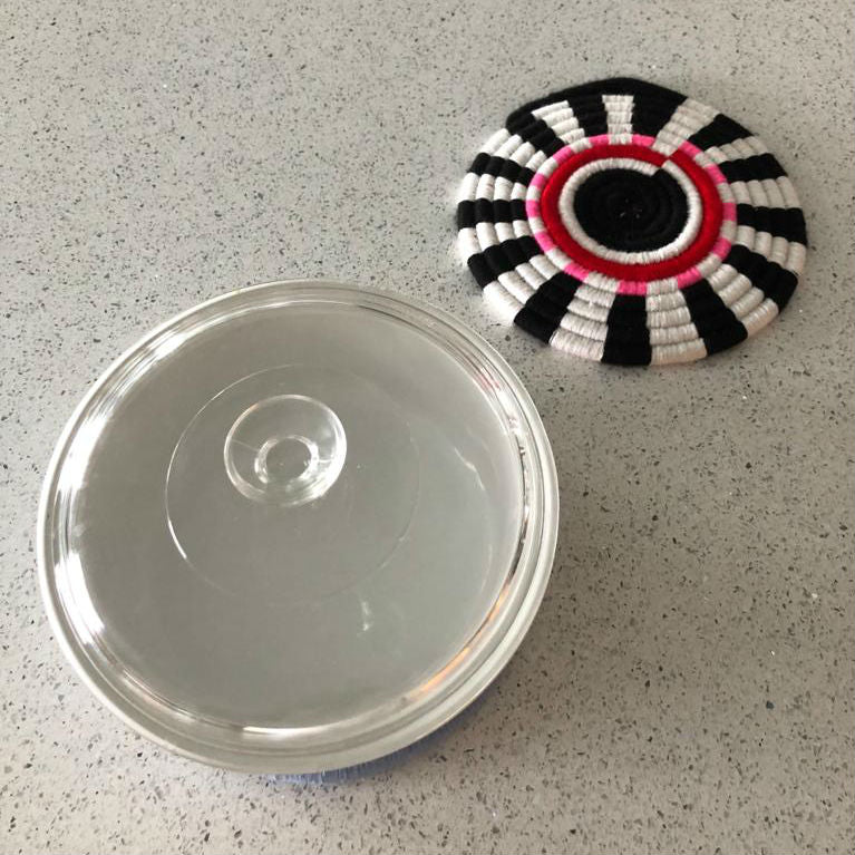wool TRIVET - NAVY/WHITE/RED/PINK