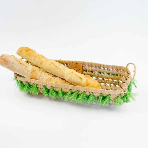 BREAD basket GREEN METALLIC