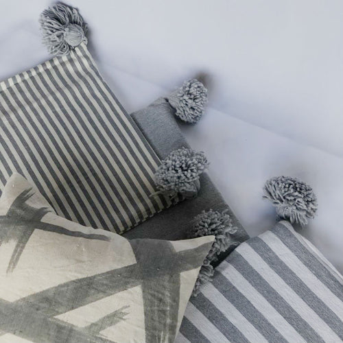MARIO pillow cover GRAY/WHITE/GRAY