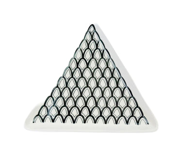 Porcelain Triangle Appetizer Platter - atelierBoemia - atelierboemia.com
