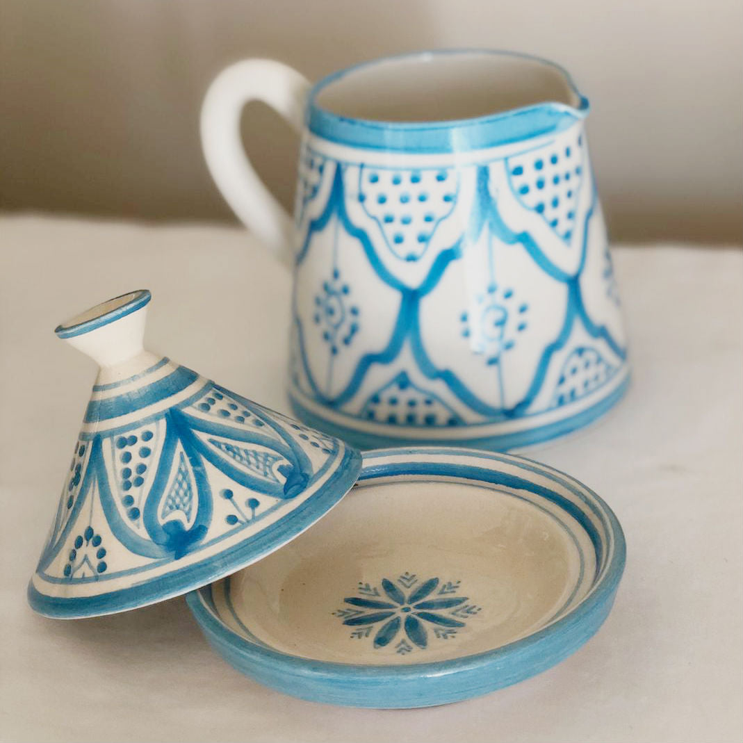 MILK pitcher TURQUOISE