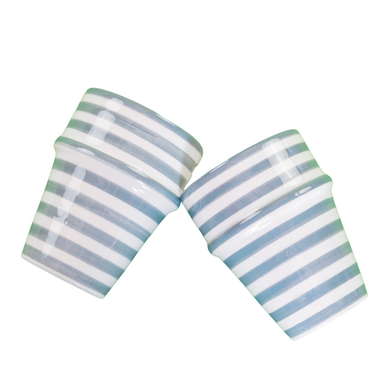 BULLSEYE BELL & DEE cups set of 2 GRAY