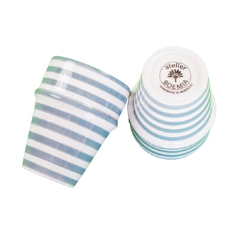 BULLSEYE BELL & DEE cups set of 2 GRAY