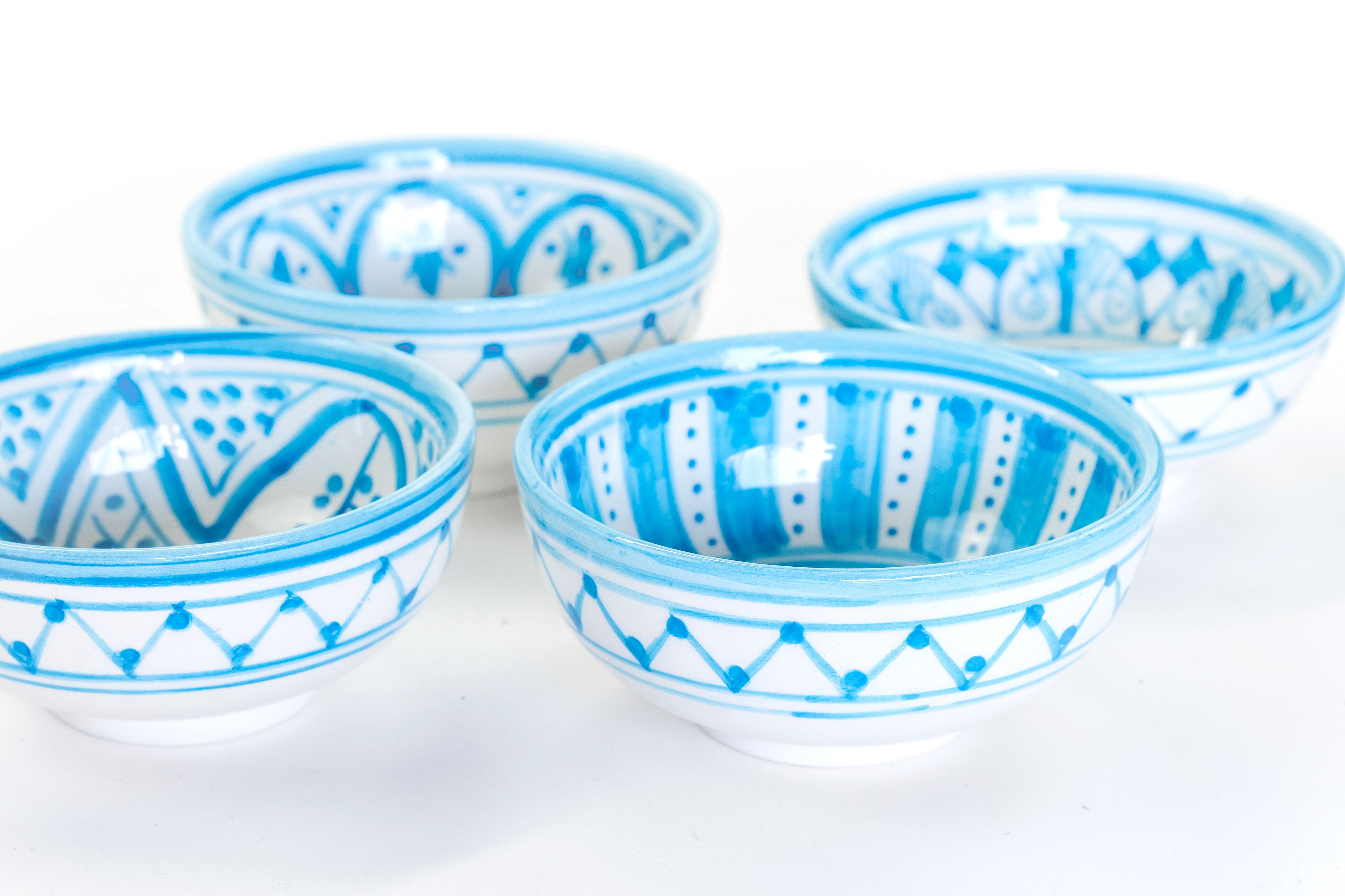SAFI TAPAS bowl set of 4-TURQUOISE