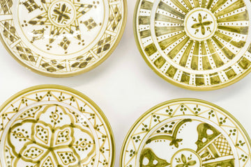 SAFI APPETIZER plates set of 4 OLIVE
