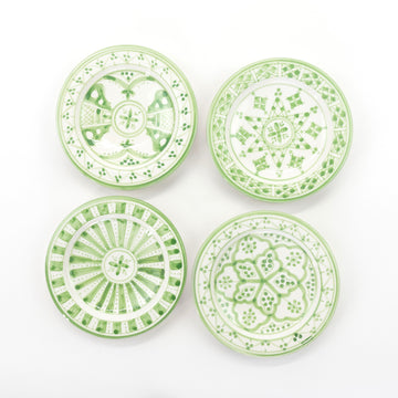 SAFI APPETIZER plates set of 4 CELADON