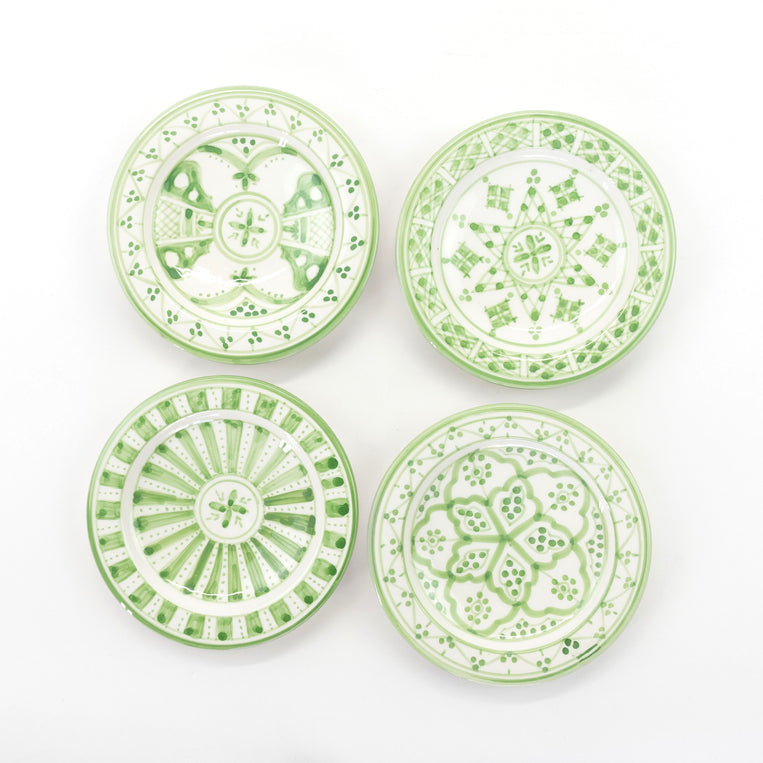 SAFI APPETIZER plates set of 4 CELADON