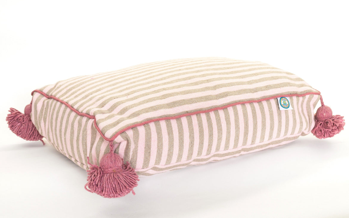 MARTHA PET BED small BLUSH/TAUPE/BERRY