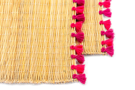 LOLA placemat with tassels BAYA-SET OF 2