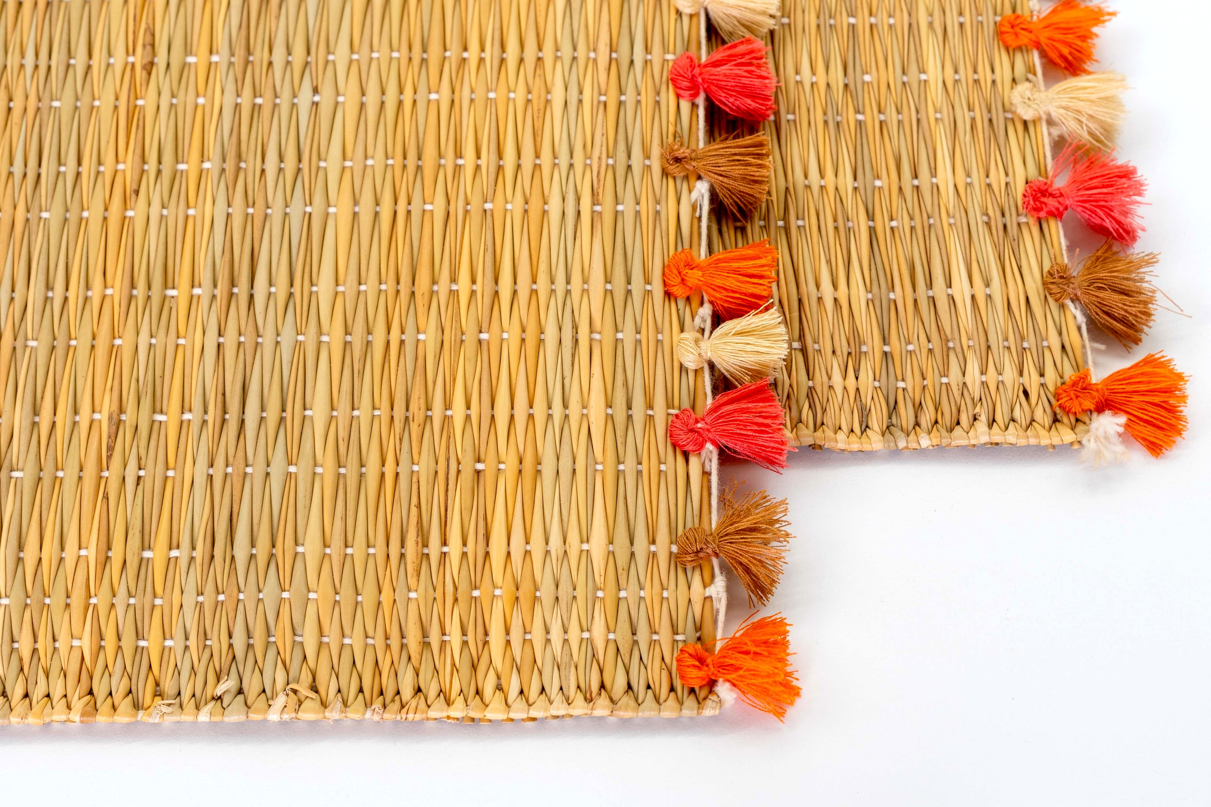 LOLA placemat with tassels SUNRISE- SET OF 2