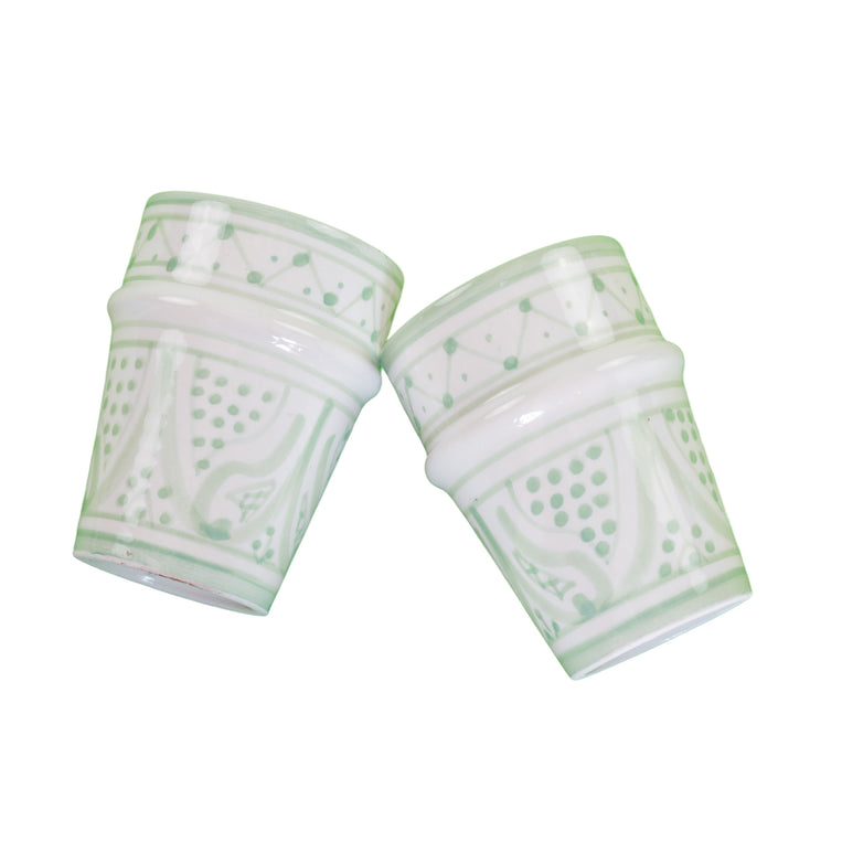 SAFI BELL & DEE cups set of 2 CELADON