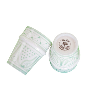 SAFI BELL & DEE cups set of 2 CELADON