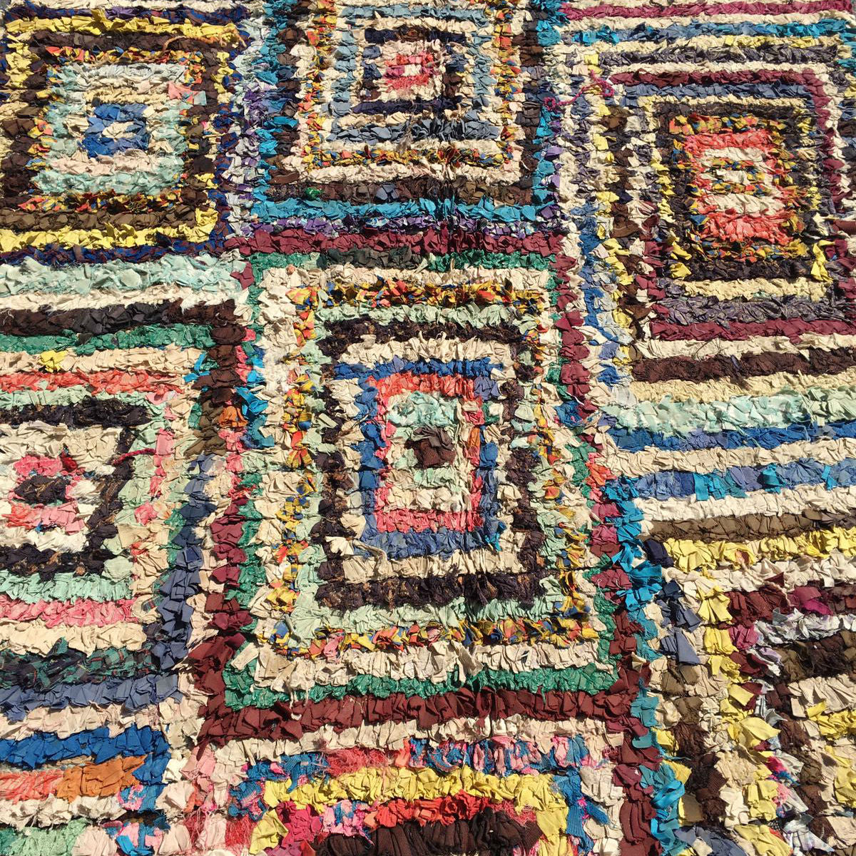 ELTON Moroccan Boucherouite rug