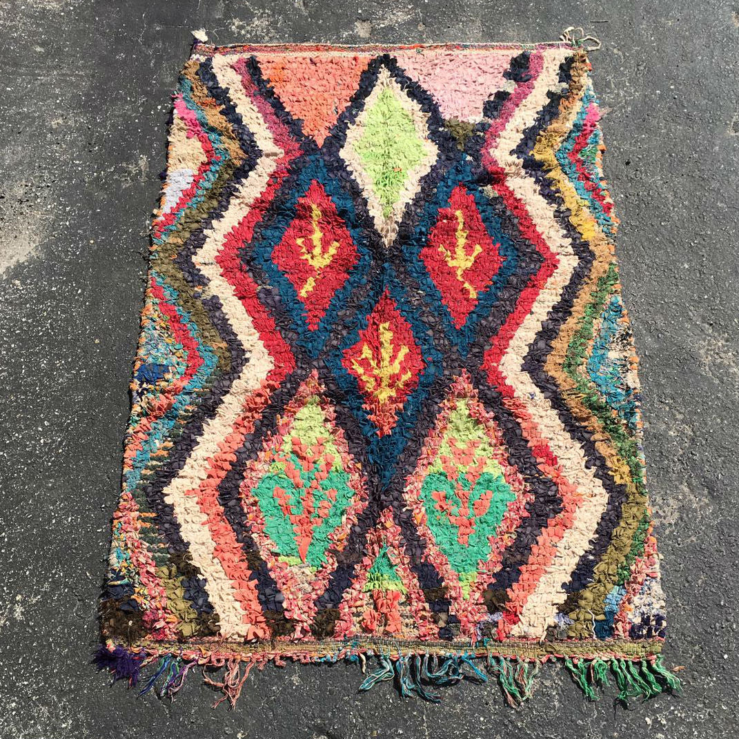 KURT Moroccan Boucherouite rug