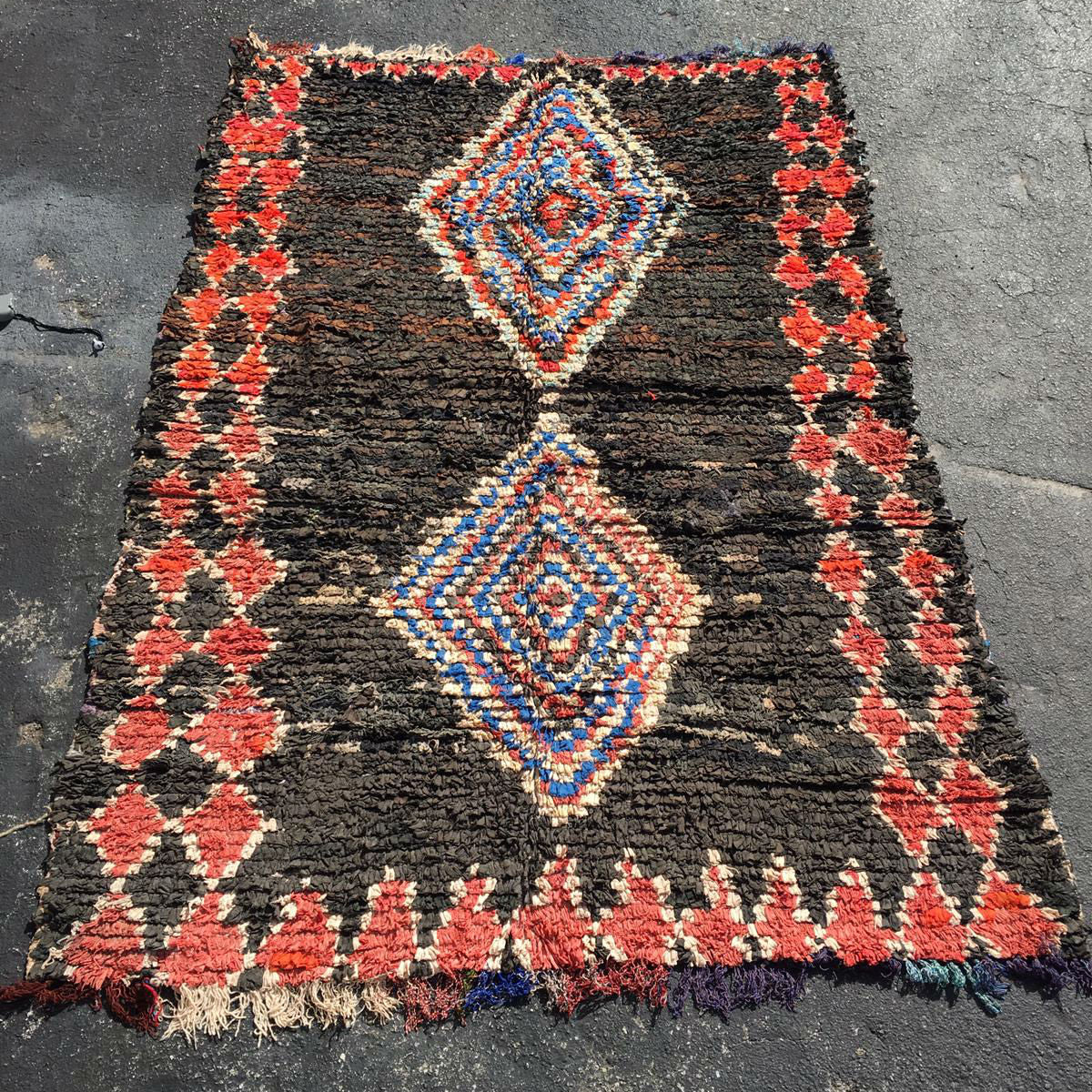 OZZY Moroccan Boucherouite rug