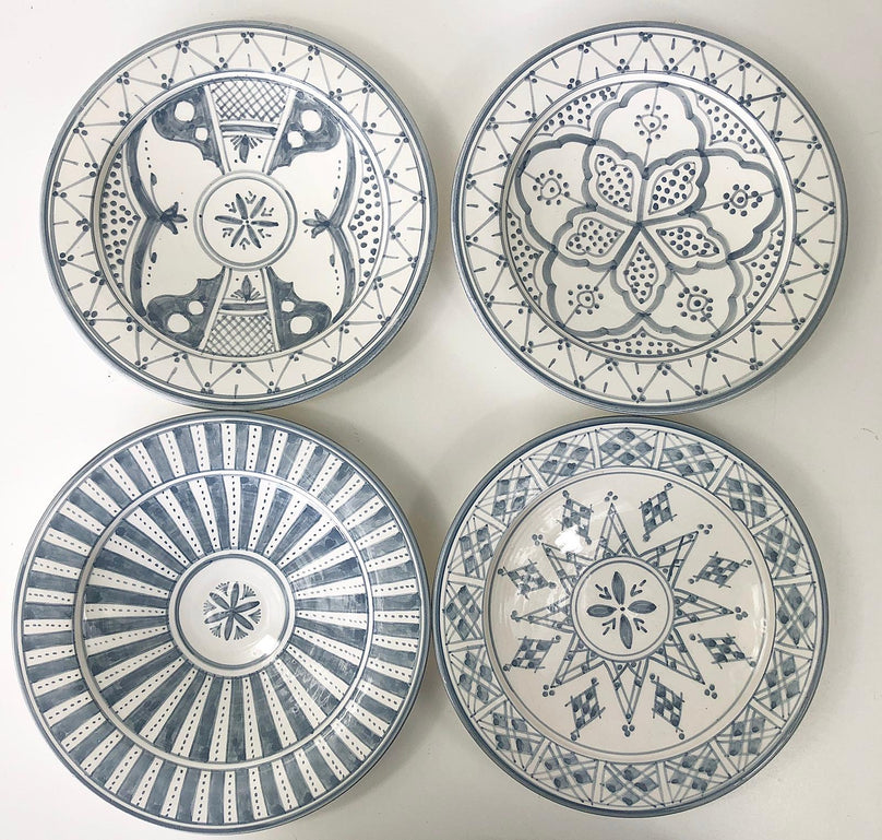 SAFI DINNER plates set of 4 GRAY
