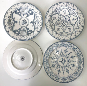SAFI DINNER plates set of 4 GRAY