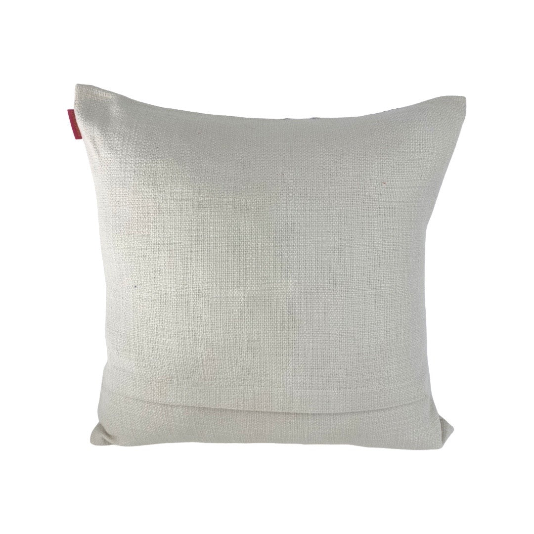 LINEN THROW PILLOW Palm Frond Square