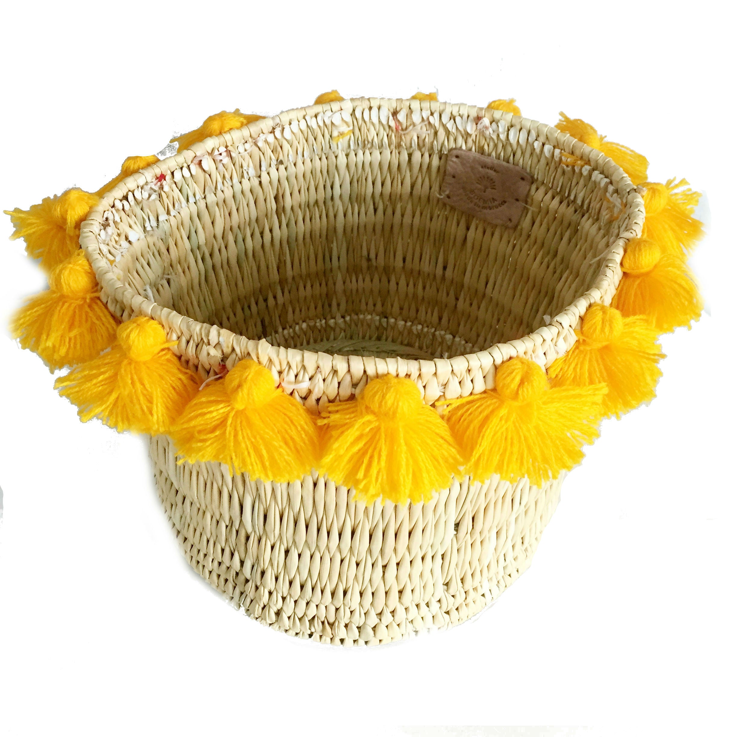 SEVERINE basket with tassels- large MANGO