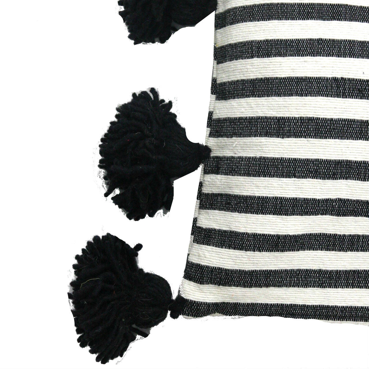 LINA pillow cover BLACK/WHITE/BLACK