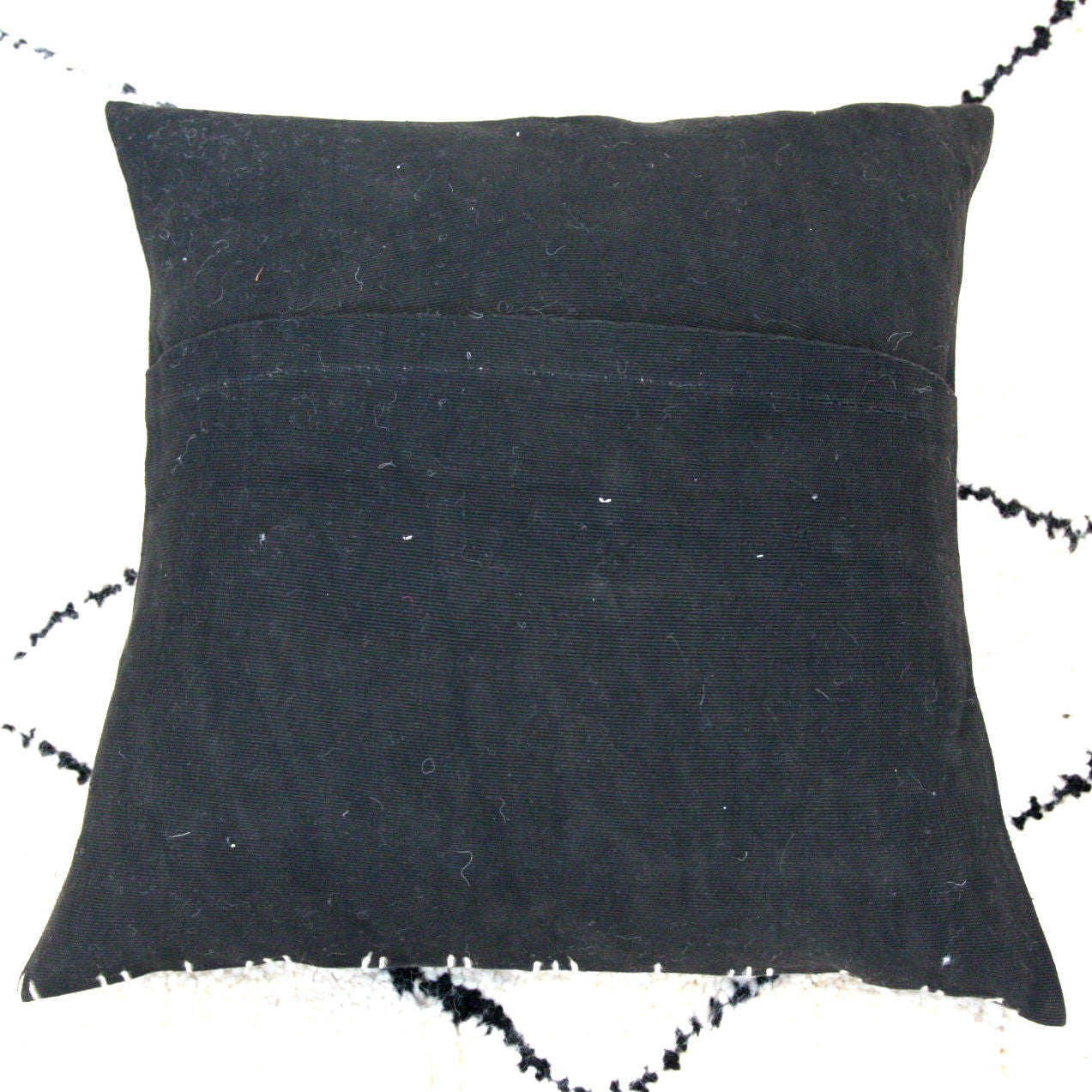 DOTS MUDCLOTH pillow cover BLACK 18"