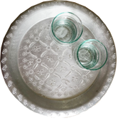 MINI Moroccan aluminum tray