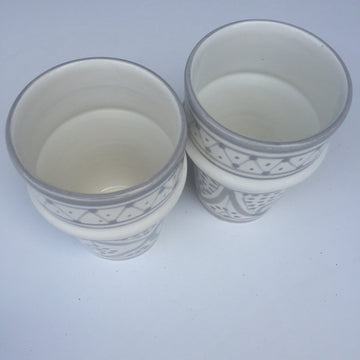 SAFI BELL & DEE cups set of 2 GRAY