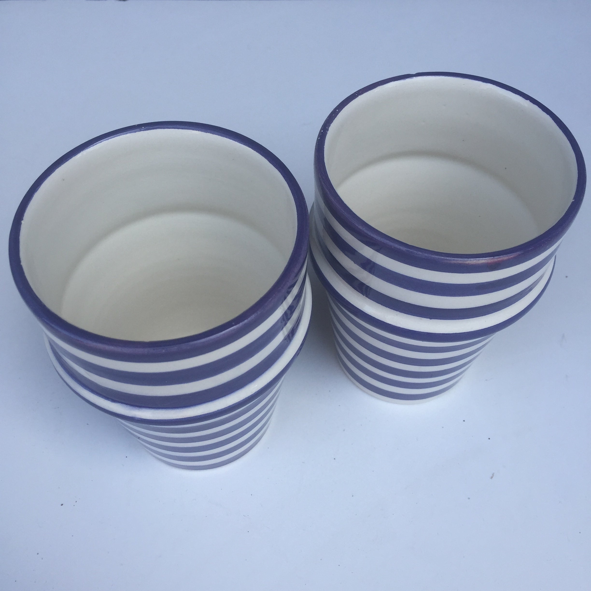 BULLSEYE BELL & DEE cups set of 2 NAVY