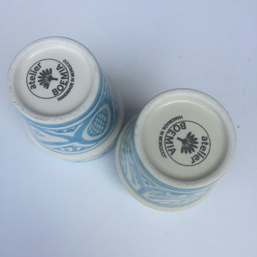 SAFI BELL & DEE cups set of 2 TURQUOISE