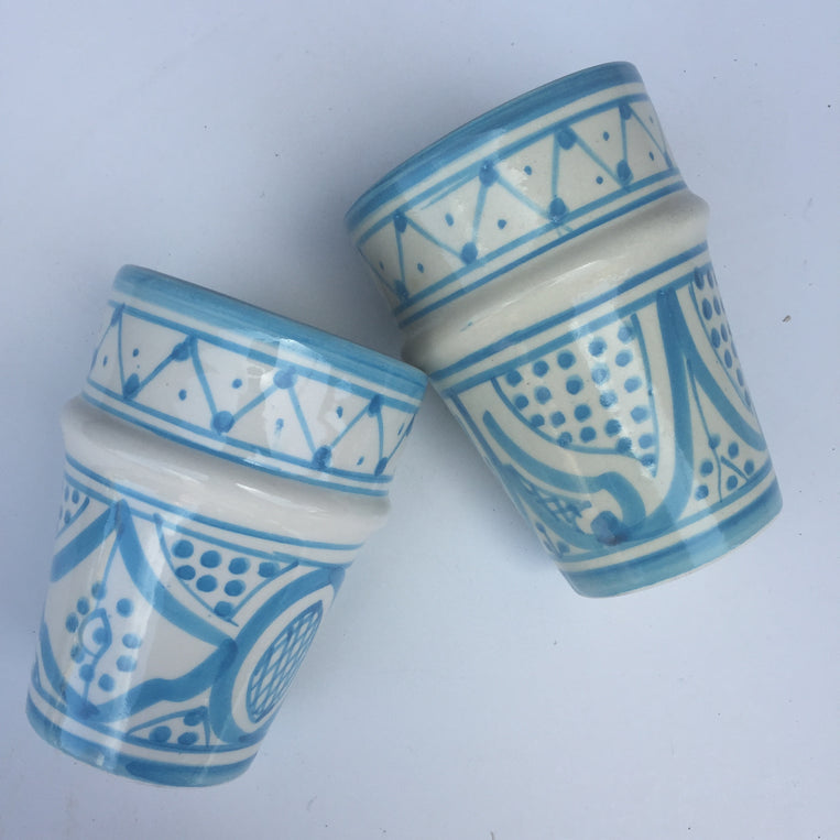 SAFI BELL & DEE cups set of 2 TURQUOISE