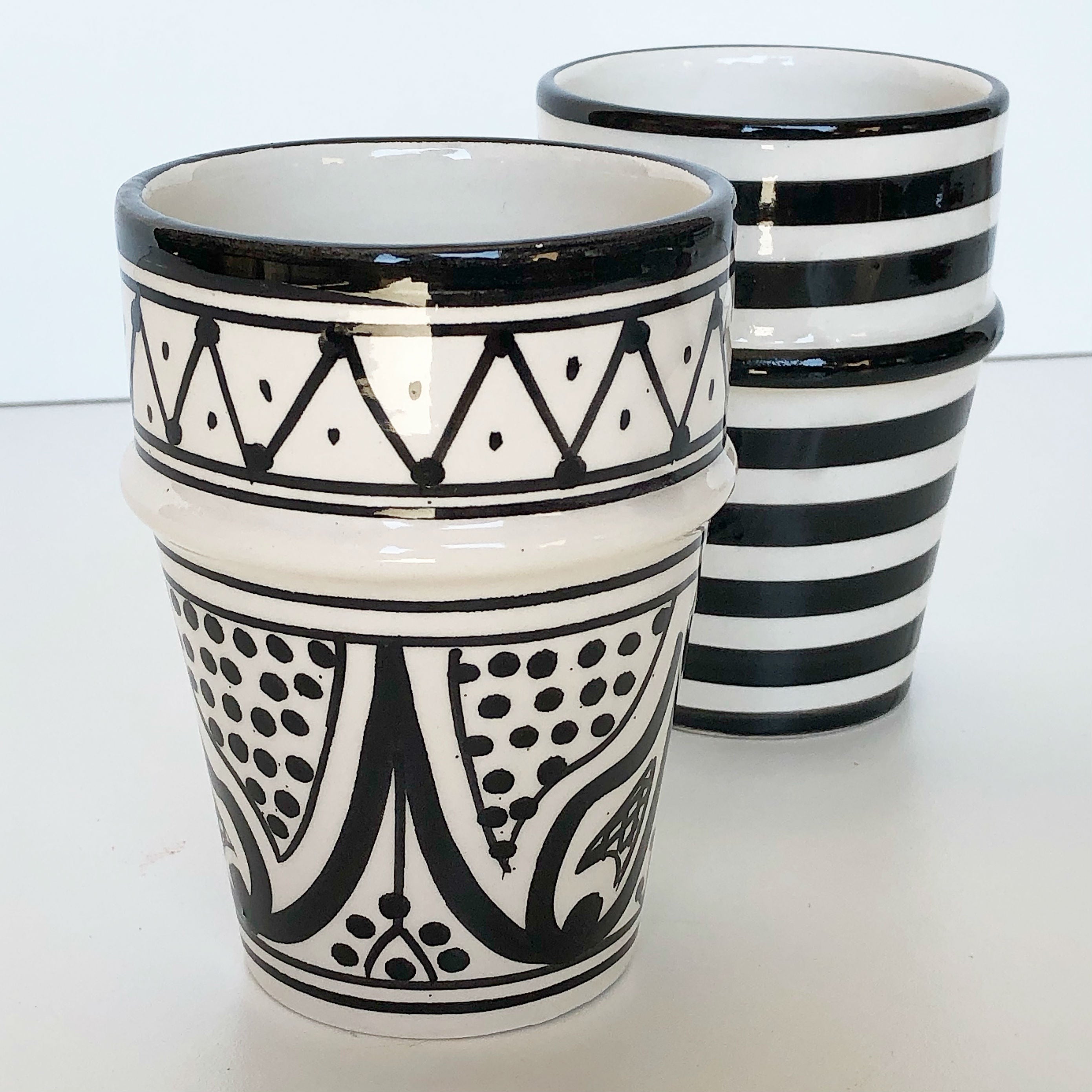 SAFI BELL & DEE cups set of 2 BLACK