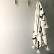 MAJID Moroccan pompom throw