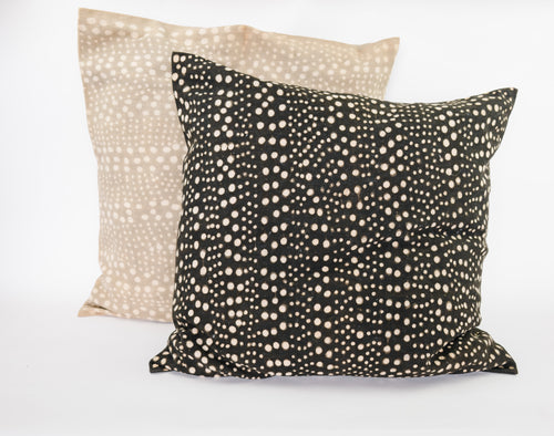 DOTS MUDCLOTH pillow cover GRAY 24"