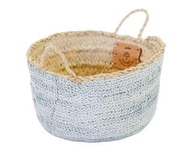 Silver Sequin Basket - atelierBoemia - atelierboemia.com